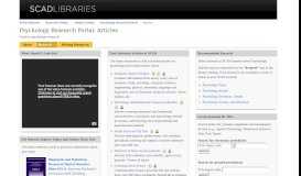 
							         Articles - Psychology Research Portal - Research Guides at Savannah ...								  
							    