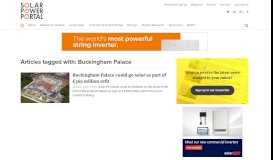 
							         Articles tagged with: Buckingham Palace | Solar Power Portal								  
							    
