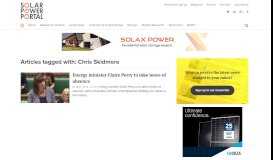 
							         Articles tagged with: Chris Skidmore | Solar Power Portal								  
							    