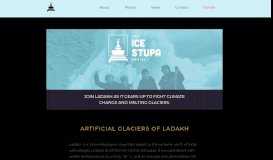 
							         Artificial Glaciers of Ladakh | The Ice Stupa Project								  
							    