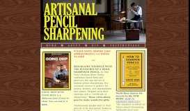 
							         Artisanal Pencil Sharpening								  
							    