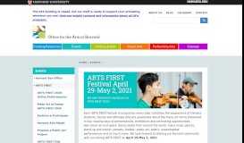 
							         ARTS FIRST | Office for the Arts at Harvard								  
							    