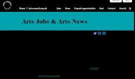 
							         Arts Jobs & Arts News								  
							    