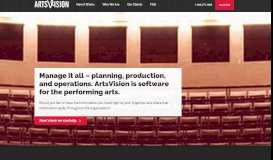 
							         ArtsVision | Artistic management software								  
							    