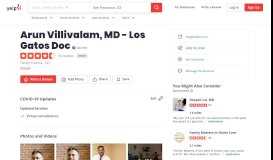 
							         Arun Villivalam, MD - Los Gatos Doc - Family Practice - 15195 ...								  
							    