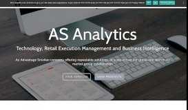 
							         AS Analytics - Technology, Retail Execution and Business Intelligence								  
							    
