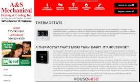 
							         A&S Mechanical Heating & Cooling, Inc., Programmable Thermostats ...								  
							    