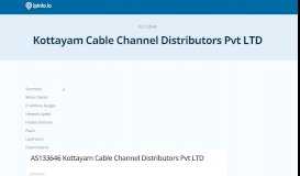 
							         AS133646 Kottayam Cable Channel Distributors Pvt LTD ...								  
							    