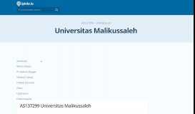 
							         AS137299 Universitas Malikussaleh - IPinfo IP Address Geolocation API								  
							    