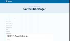 
							         AS137397 Universiti Selangor - IPinfo IP Address Geolocation API								  
							    