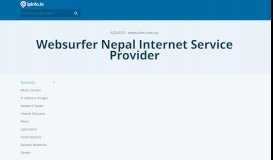 
							         AS24550 Websurfer Nepal Internet Service Provider - IPinfo.io								  
							    