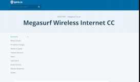 
							         AS327991 Megasurf Wireless Internet CC - IPinfo.io								  
							    