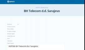 
							         AS9146 BH Telecom d.d. Sarajevo - IPinfo.io								  
							    