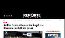 
							         Asaltan tienda iShop en San Ángel y se llevan más de 600 mil pesos								  
							    
