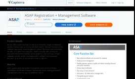 
							         ASAP Registration + Management Software Reviews and Pricing - 2019								  
							    