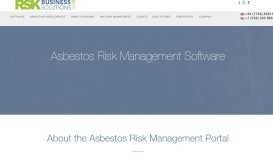 
							         Asbestos Risk Portal - RSK Business Solutions								  
							    