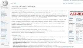 
							         Asbury Automotive Group - Wikipedia								  
							    