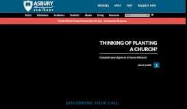 
							         Asbury Theological Seminary								  
							    