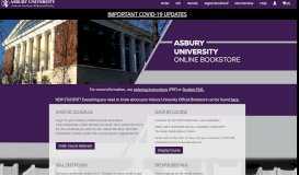 
							         Asbury University Virtual Bookstore								  
							    