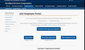 
							         ASC Employee Portal Access - Auxiliary Services Corporation | CSUF								  
							    