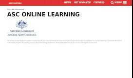 
							         ASC Online Learning | Softball South Australia								  
							    