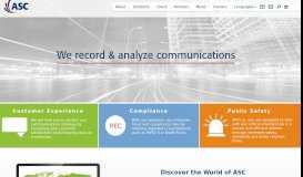 
							         ASC Technologies - We record & analyze communications								  
							    