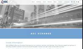 
							         ASC XCHANGE - ASC Technologies								  
							    