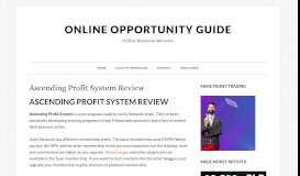 
							         Ascending Profit System Review Scam or Legit? Read Before ...								  
							    