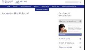 
							         Ascension Health Portal : Providence Hospital								  
							    