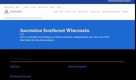 
							         Ascension Wheaton Franciscan Healthcare | Ascension								  
							    