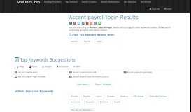 
							         Ascent payroll login Results For Websites Listing - SiteLinks.Info								  
							    