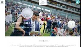 
							         Ascot Ticket Guide | Horse Races & Events | Ascot Racecourse								  
							    