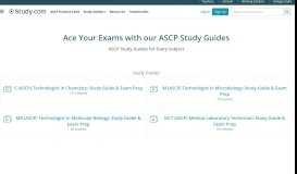
							         ASCP Test Study Guides | Study.com								  
							    