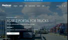 
							         AS&E® Z Portal® for Trucks | Multi-View Screening - Rapiscan Systems								  
							    