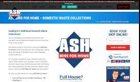 
							         ASH Bins For Home - Domestic Waste Collections | Alans Skip Hire								  
							    