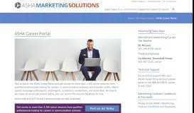 
							         ASHA Career Portal - ASHA Marketing Solutions								  
							    