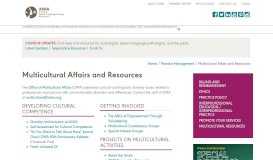 
							         ASHA Multicultural Affairs and Resources								  
							    