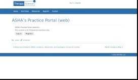 
							         ASHA's Practice Portal (web) – Therapy Science								  
							    