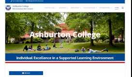 
							         Ashburton College: Home								  
							    