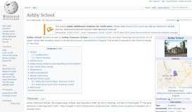 
							         Ashby School - Wikipedia								  
							    