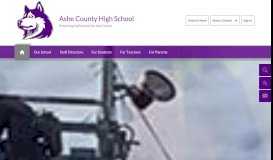 
							         Ashe County High School / Homepage - Ashe County Schools								  
							    