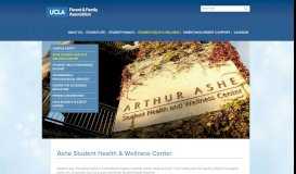 
							         Ashe Student Health & Wellness Center | UCLA Parent and Family ...								  
							    