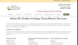 
							         Asheville Endocrinology Consultants Services - Asheville ...								  
							    
