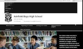 
							         Ashfield Boys High School: Home								  
							    