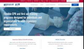 
							         ASHI and MEDIC First Aid | CPR and First Aid Training Programs								  
							    