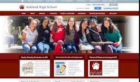 
							         Ashland High School Homepage - Ashland School District								  
							    