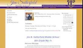 
							         Ashley Ewen - Jim B Satterfield Middle School								  
							    
