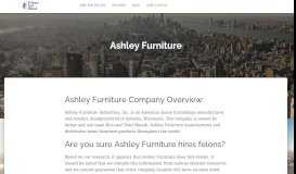 
							         Ashley Furniture | Felons Get Hired								  
							    