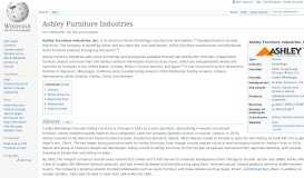 
							         Ashley Furniture Industries - Wikipedia								  
							    