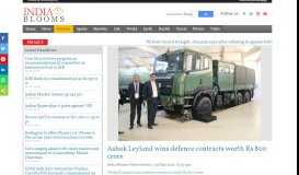 
							         Ashok Leyland wins defence contracts worth Rs 800 crore - Indiablooms								  
							    